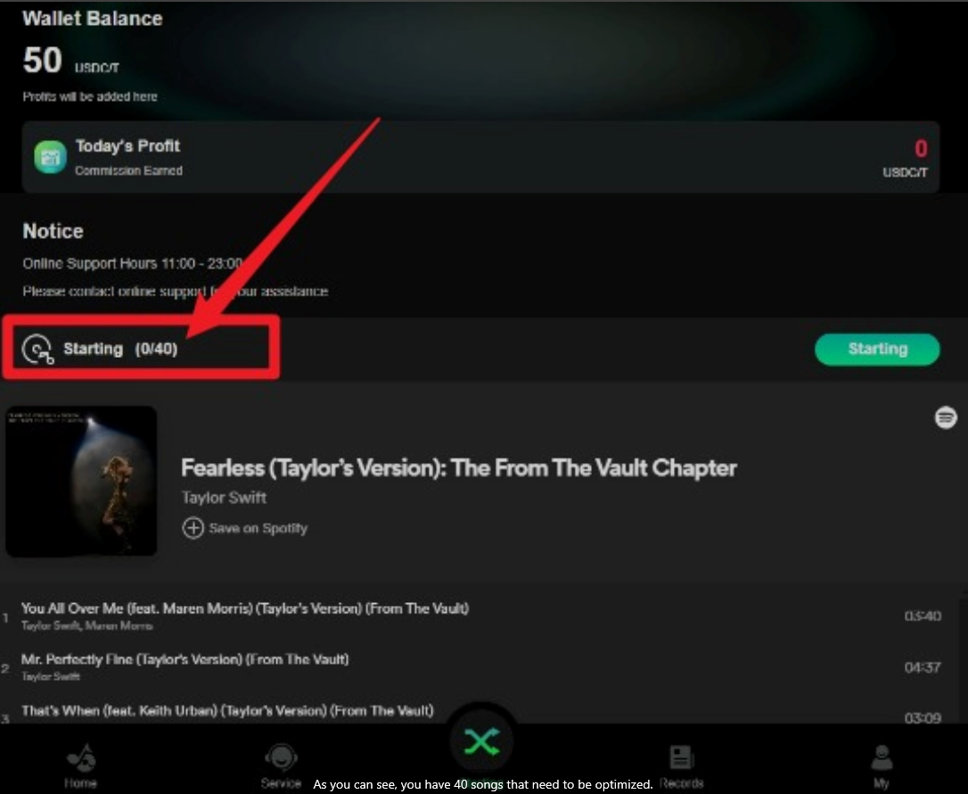 pig butchering scam website page